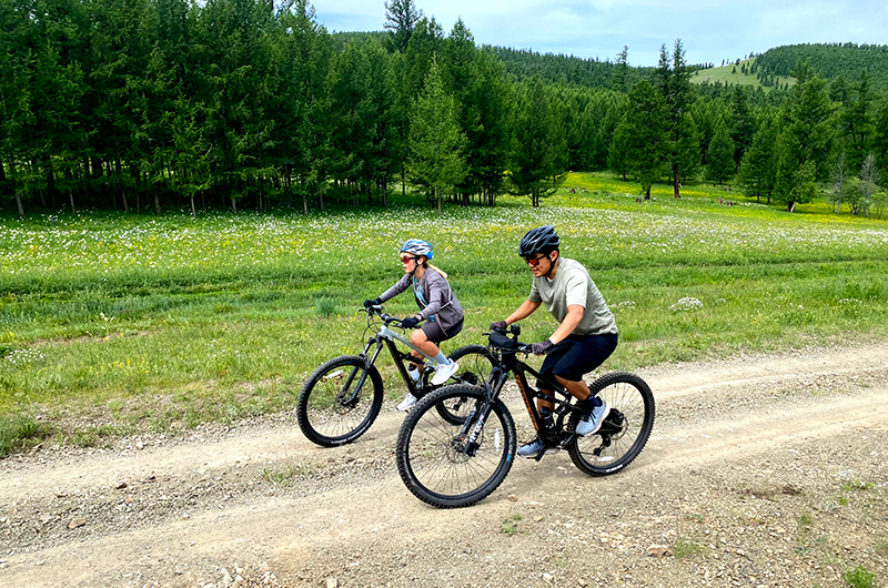 Cycling in Central Mongolia